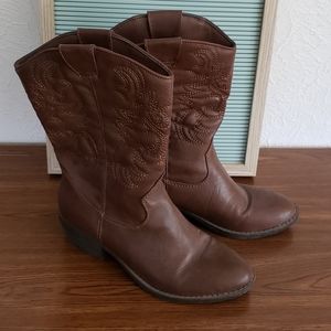 American Eagle cowboy boots brown